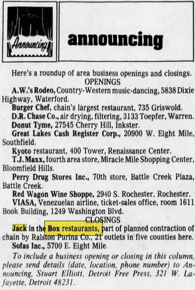 Jack-In-The-Box (Jack In The Box) - Jun 3 1980 The End